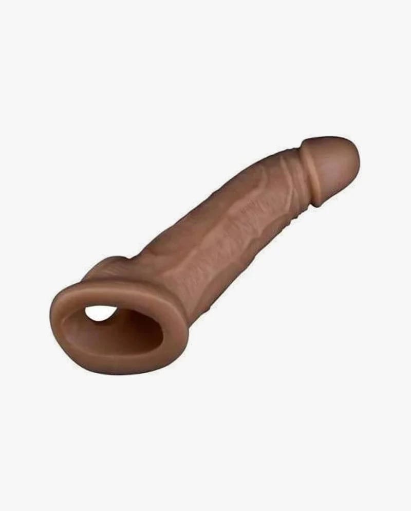 Brown dragon condom sleeve