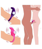 G Spot Oral Licking Cock Ring Vibrator