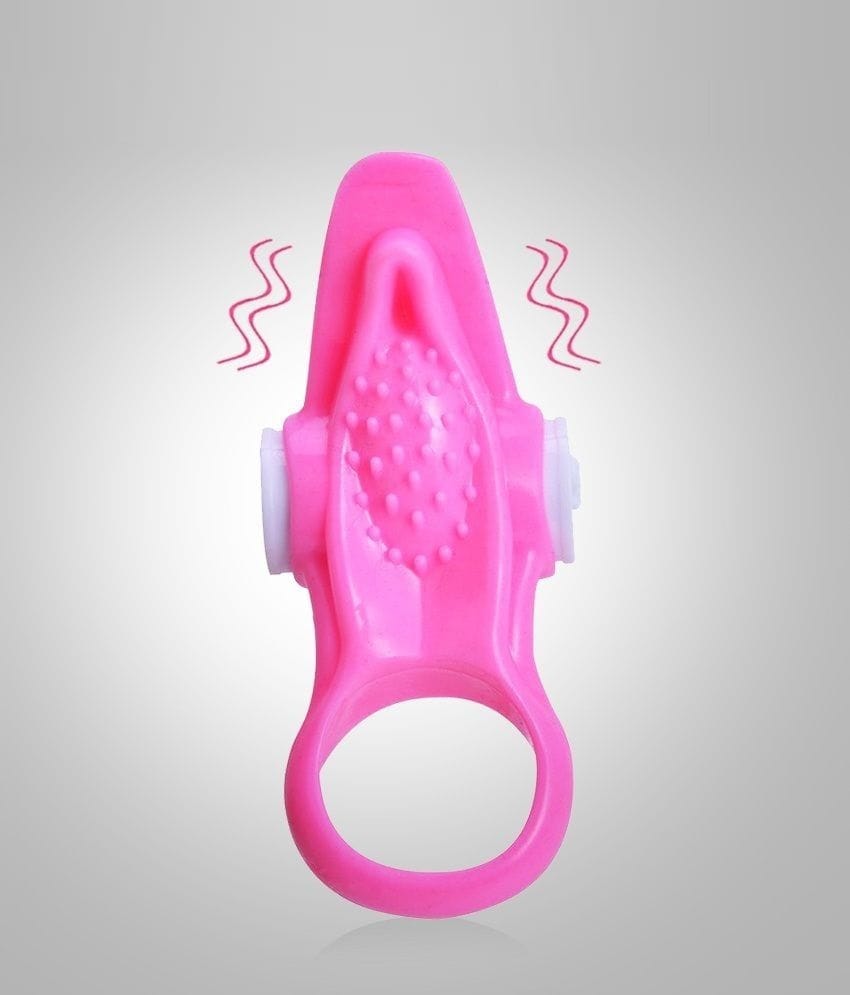 G Spot Oral Licking Cock Ring Vibrator