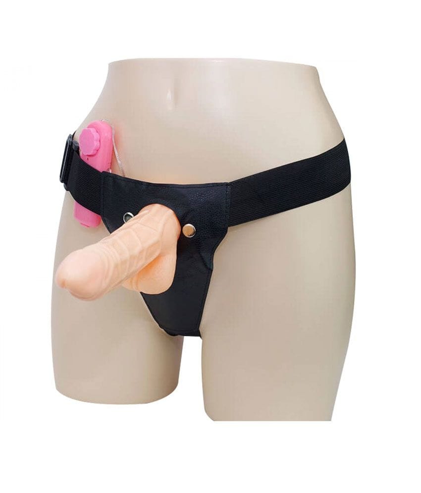 Hollow Strapon Dildo With Vibration
