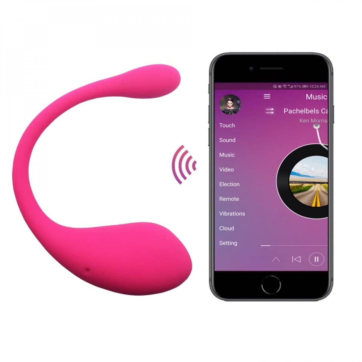 Rush 5 Bluetooth Mobile App Control Luxury Vibrator