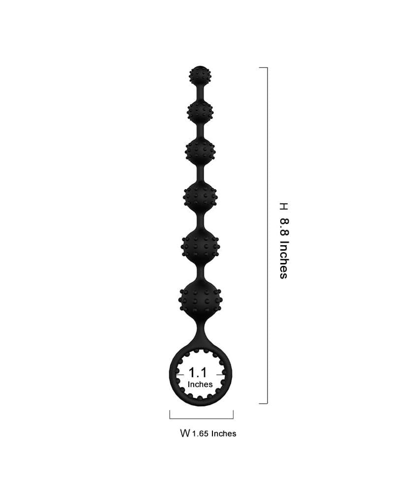 Silicone Anal Bead With Cock Ring