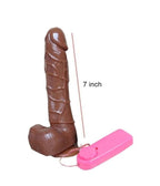 21 cm Remote Control Brown Realistic Dildo For Women