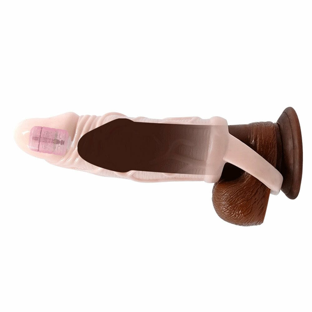Men Extender Vibrating Condom Sleeve