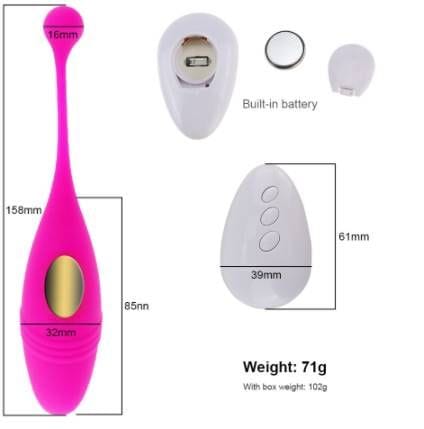 Wireless Remote Control Kegel Balls Egg Vibrator