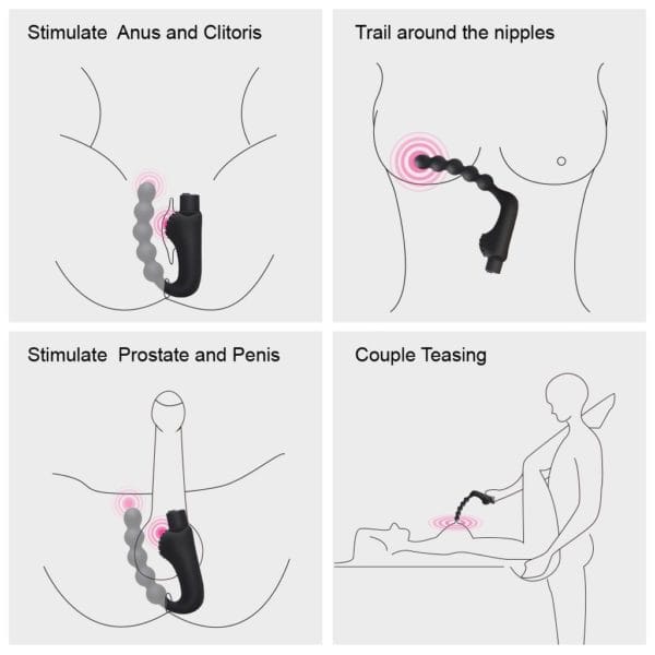 Vibrating Anal Bead Prostate Massager