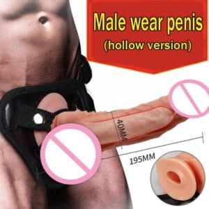 Hollow starap on dildo