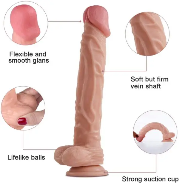 10 inch soft dildo